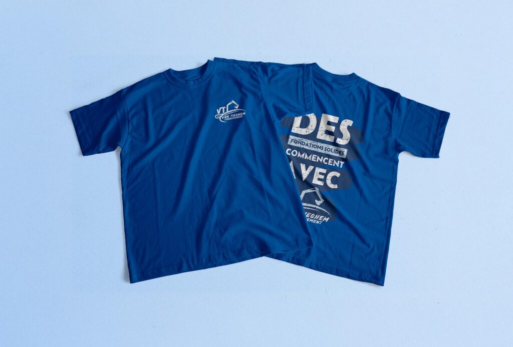 T-shirt Van Tieghem Terrassement - Graphiste freelance